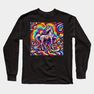 Unicorn Study - Fantasy AI Long Sleeve T-Shirt